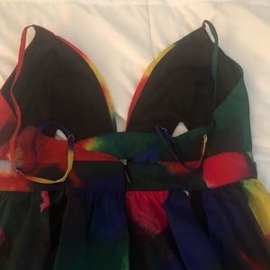 Water color maxi dress